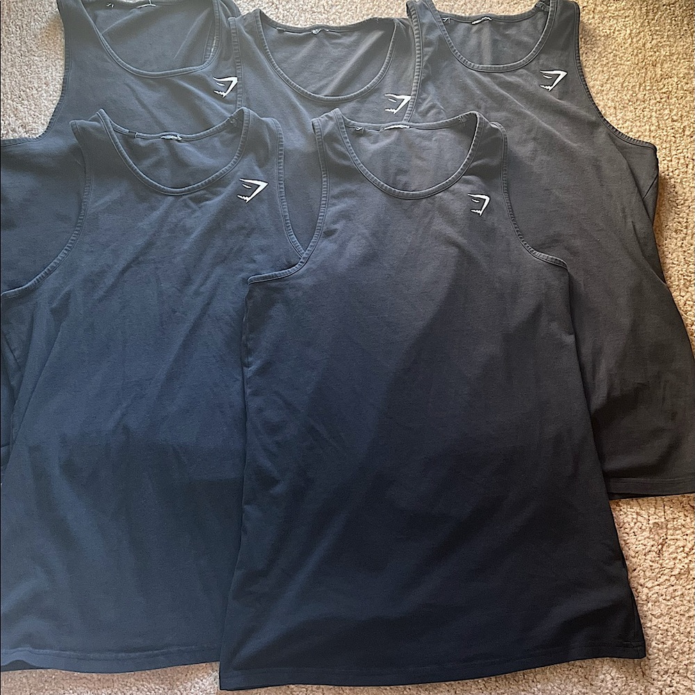 Gymshark Critical Men’s Tank-Top (S; BLK) 5x Bundle ($25!)  (Only $5 ea!!)